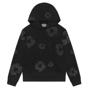 Denim Tears Mono Cotton Wreath Hoodie Black XL NWT Puff Print